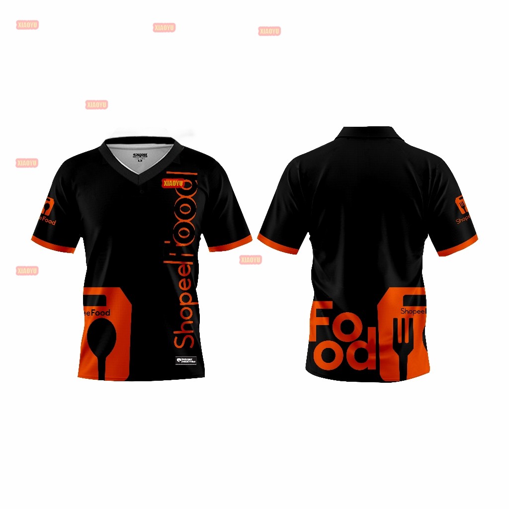 [READY STOCK] PARAMA Jersey Premium SHOPEEFOOD || พิมพ์เต็ม Anti Gerah Baju Driver Ojol