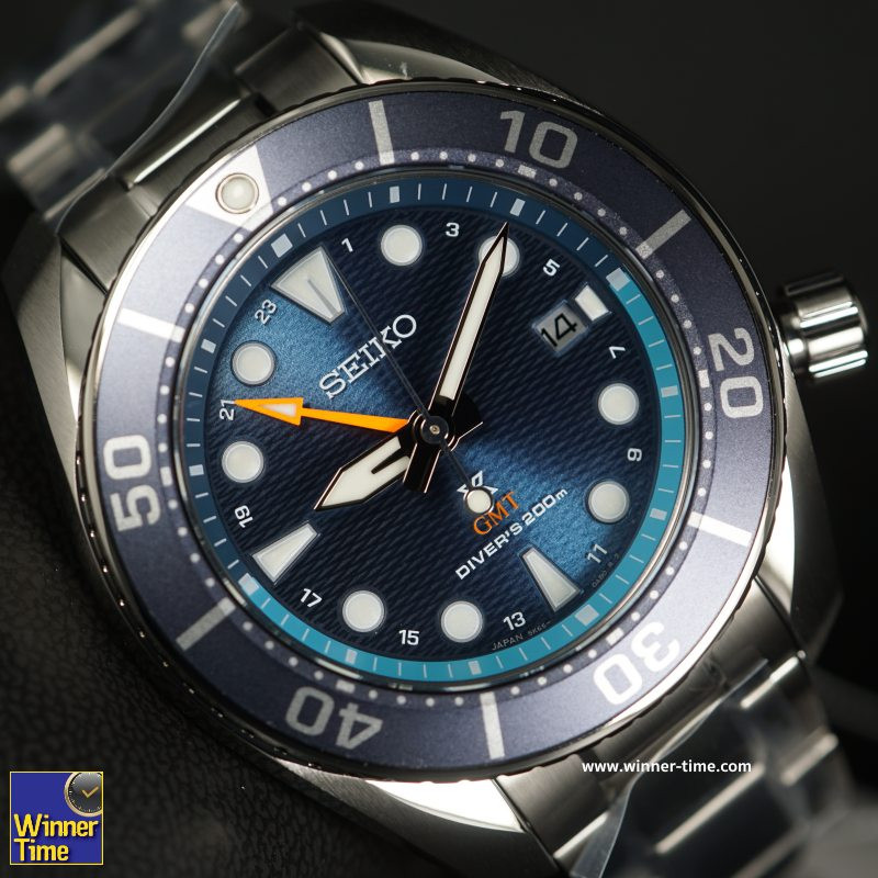นาฬิกา SEIKO SUMO Solar GMT New caliber 5K65: Seiko's first solar (GMT) รุ่น SFK001J1,SFK001J,SFK00
