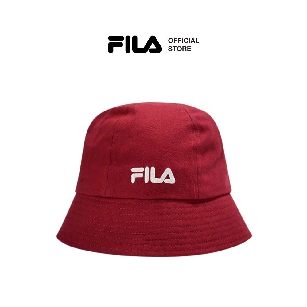 ♞,♘FILA หมวกบักเก็ต Heritage รุ่น BHU230202U - RED lki