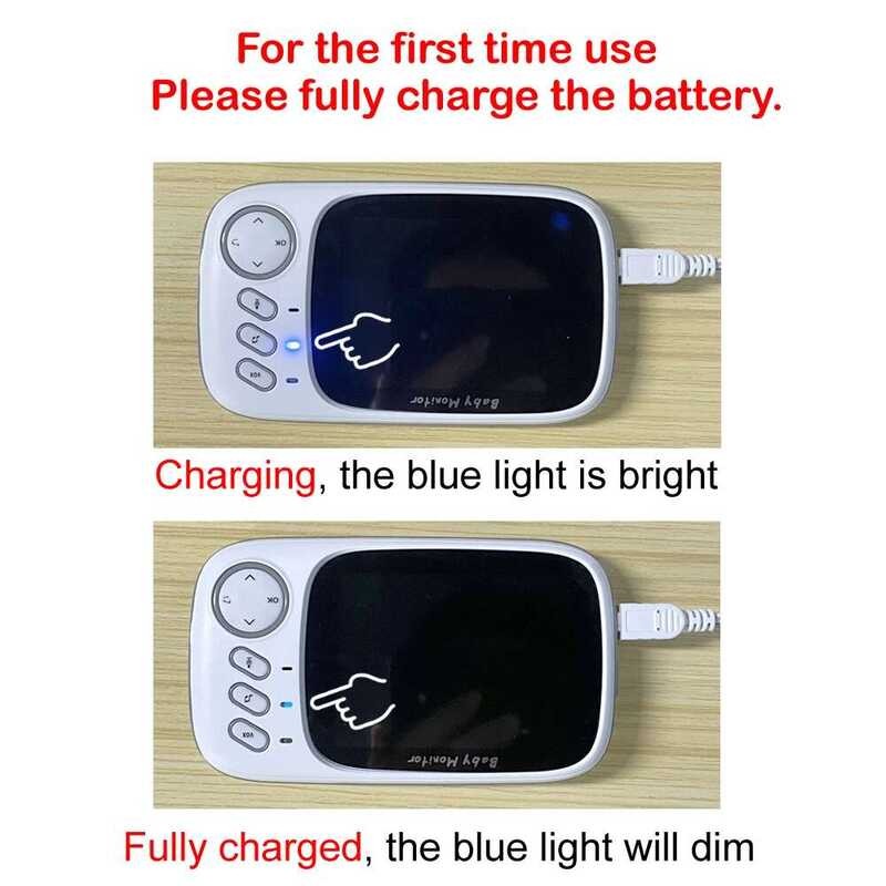 ❃ Baby  Vb605 Vb603 แบตเตอรี่ 3.7V 750Mah แบตเตอรี่ทดแทน USB Charger สําหรับ Video Nanny Bebe Mo ❃