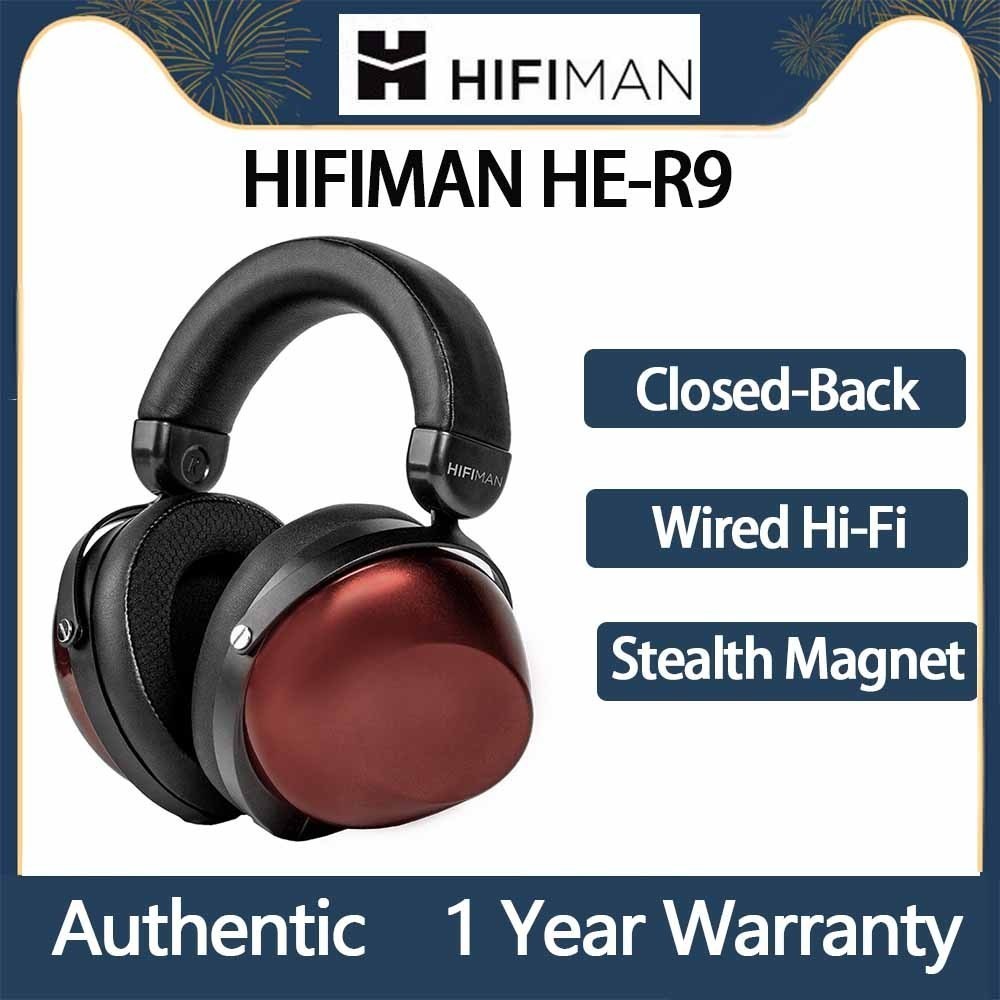 Original HIFIMAN HE-R9 หูฟังแบบครอบหูแบบปิดด ้ านหลังแบบไดนามิกพร ้ อมไดอะแฟรมโทโพโลยี , ไดร ์ เวอร