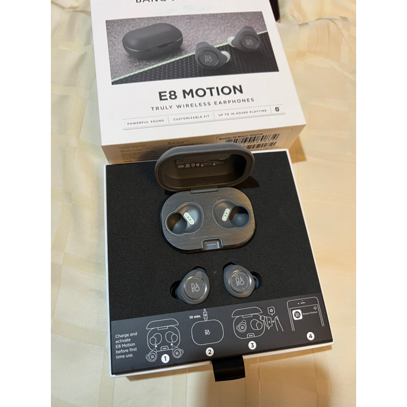 หูฟัง B&O e8 motion สีเทา มือ 2 สภาพ999.99 % เหมือนได้มือ 1
