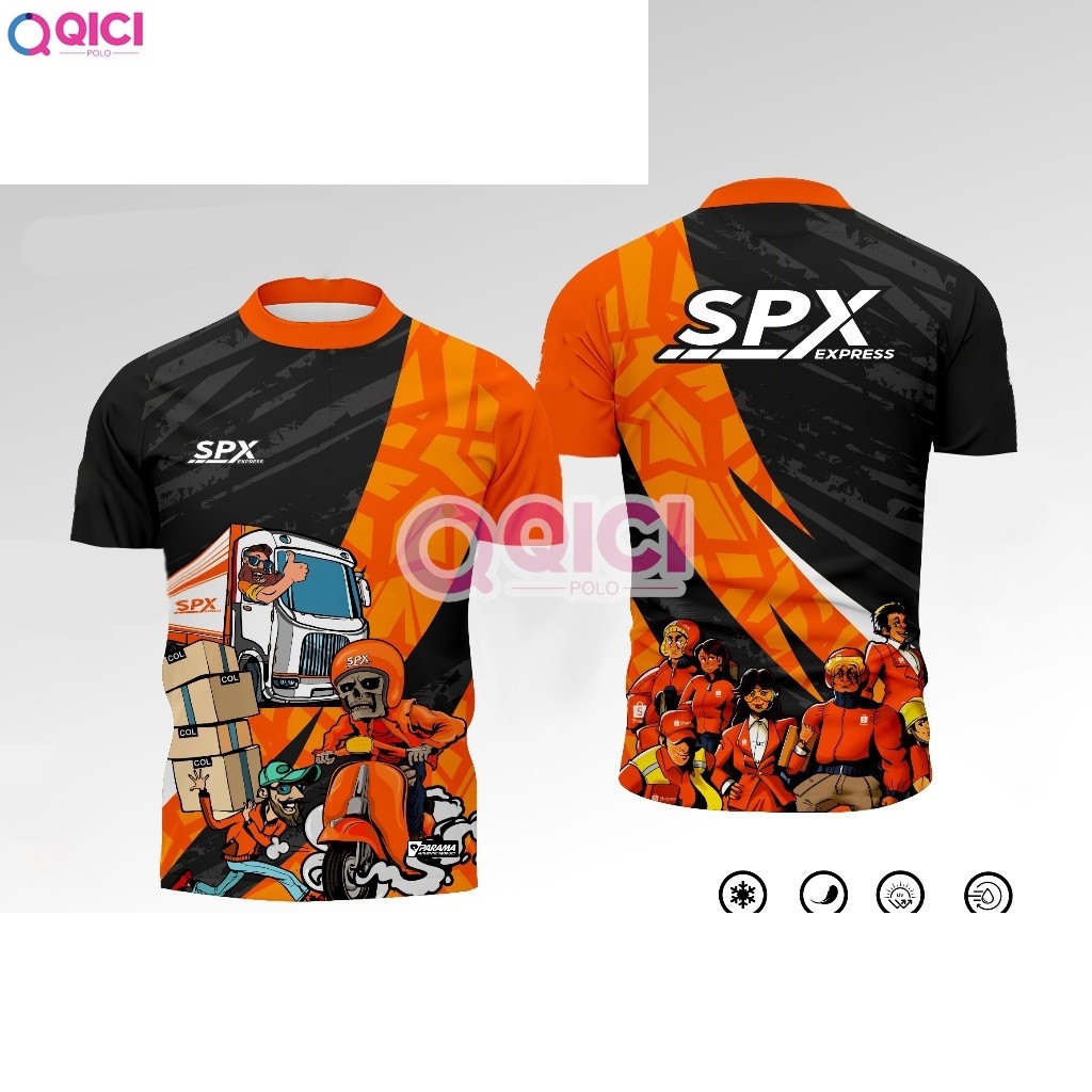 PARAMA INDUSTRAIES PREMIUM JERSEY POLO ANTI GERAH || Kurir PAKET SHOPEE SPX EXPRESS || คนขับผู้หญิง