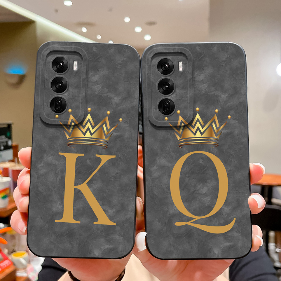 เคสโทรศัพท์สําหรับ OPPO Reno12 12Pro 12F 5G สีดํามงกุฎซิลิโคนอ่อนนุ่มกันกระแทกฝาหลังสําหรับ Reno12 F ปลอกเปลือก Reno 12 Pro กรณีกันชน Capa