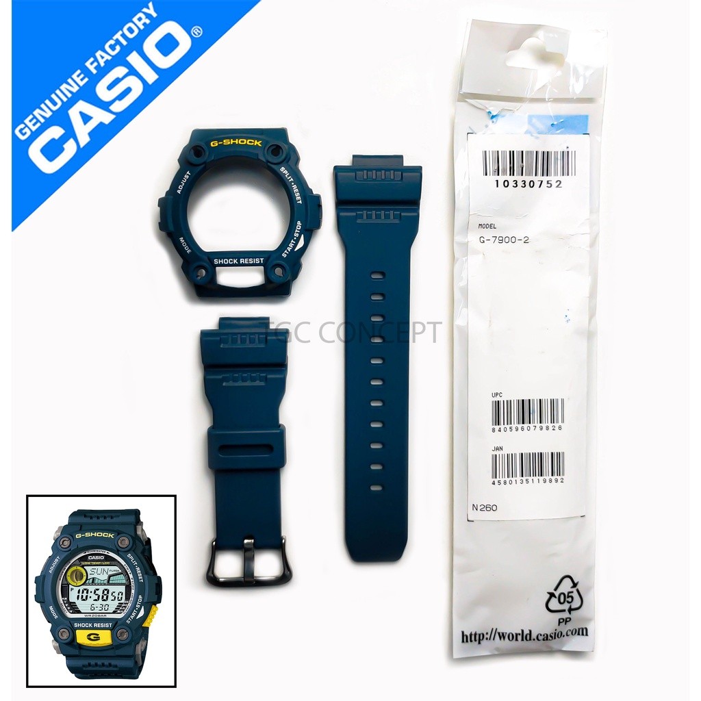 Band & BEZEL REPLACEMENT PART สําหรับ WATCH G-SHOCK G-7900-2 G7900-2 G-7900 G-7900A GW-7900