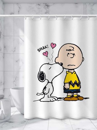 ม่านอาบน้ํา อเมริกัน สนูปปี้ การ์ตูนห้องน้ําพาร์ทิชันห้องนอน…