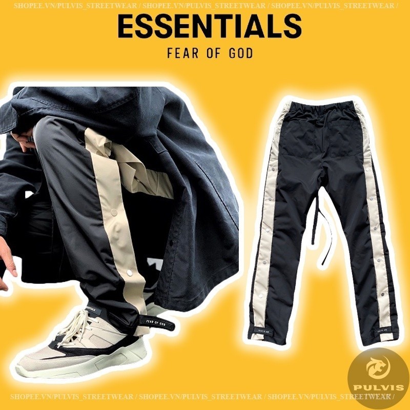 Fear of God x Essentials ซีซั่น 6 กางเกงตีนเวลโครแฟชั่น High Street, กางเกงขายาวผู้ชาย