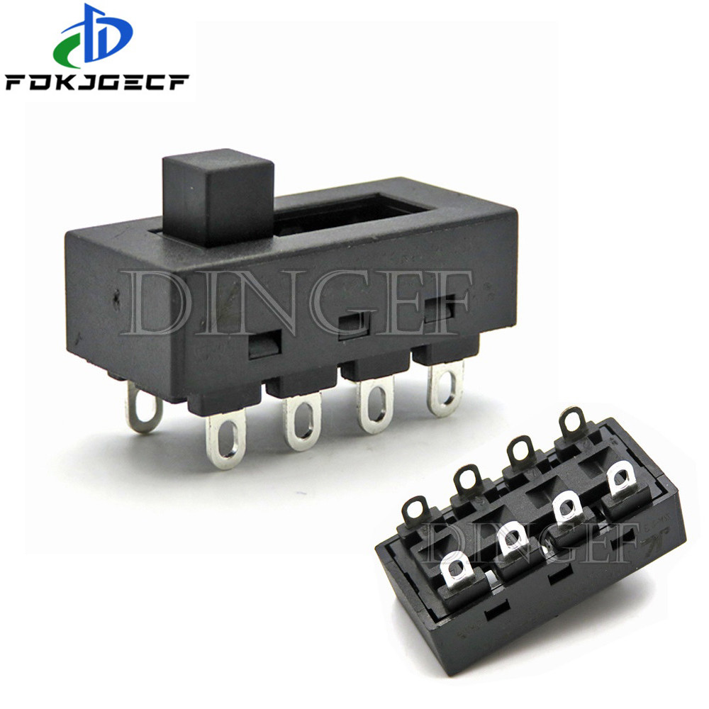 2 ชิ้น/ล็อต 12A 250V 3 ตําแหน่ง 8Pin Toggle สไลด์ DIP สวิทช์ LQ-103H เครื่องเป่าผมลมร้อนลมเย็นสําหรั
