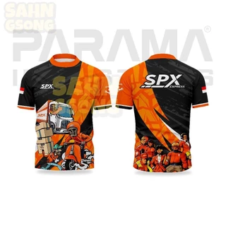 Parama INDUSTRAIES PREMIUM JERSEY ZIPPER ANTI GERAH || Kurir PAKET SHOPEE SPX EXPRESS || คนขับผู้หญิง
