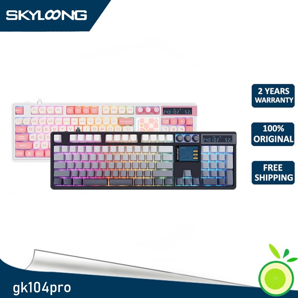 Skyloong GK104 Pro หน้าจอ hifi ผักตบชวาคีย์บอร์ดเครื่องคิดเลขสอบจําลองที่สาม