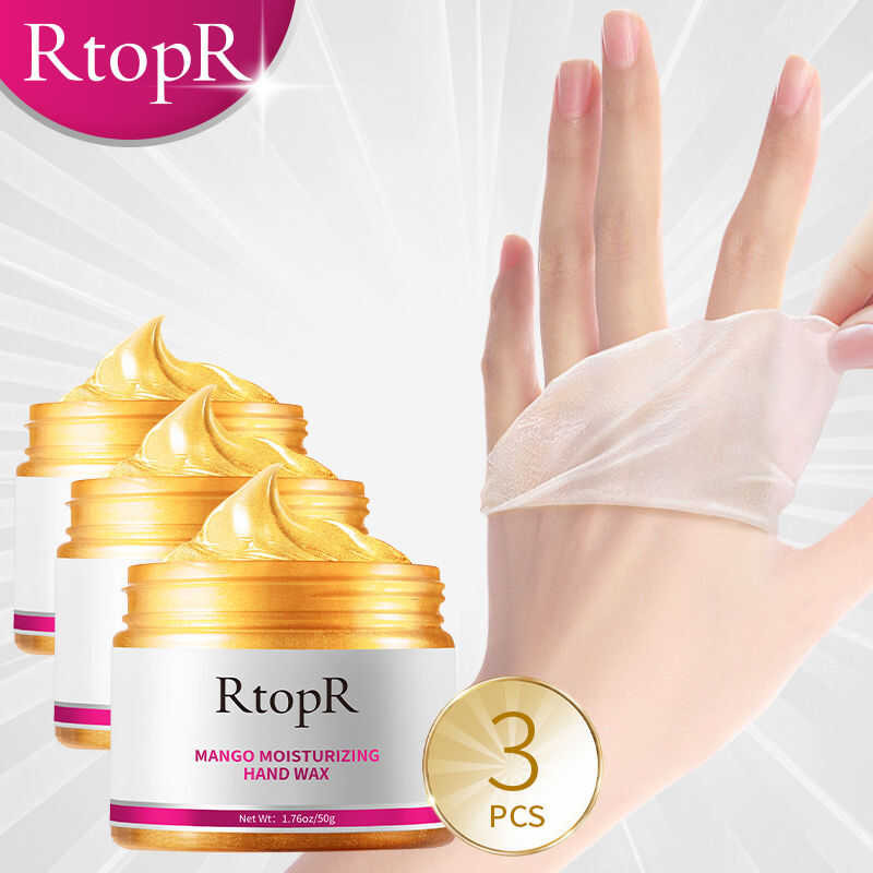▣ Rtopr 3Pcs FDA เเว๊กมือสูตรมะม่วงสำหรับสปา ผิวนุ่มกระจ