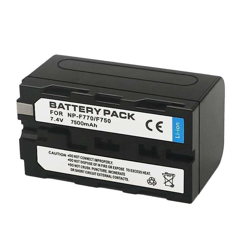 ▥ Np-F750 Npf750 F750 F730 F770 7500 Mah แบตเตอรี่สําหรับ Sony NP F960 F970 Np-F770 F550 Ccd-Tr