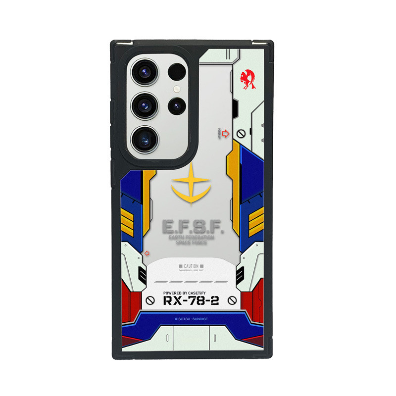 GUNDAM EFSF Yellow Camp สี่มุม Anti-Fall Mecha AMSUNG S24 S23 S22 Ultra Plus S23 FE Samsung Case Cov