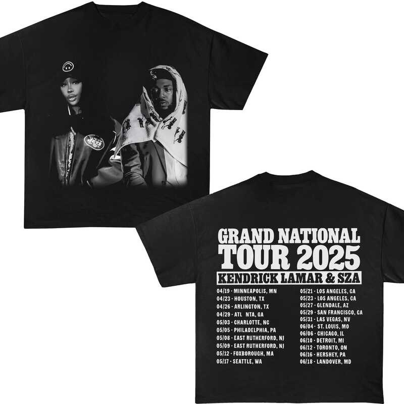 เสื้อยืด Grand National Tour Heavyweight - GNX - Kendrick Lamar - Sza - Concert Merch