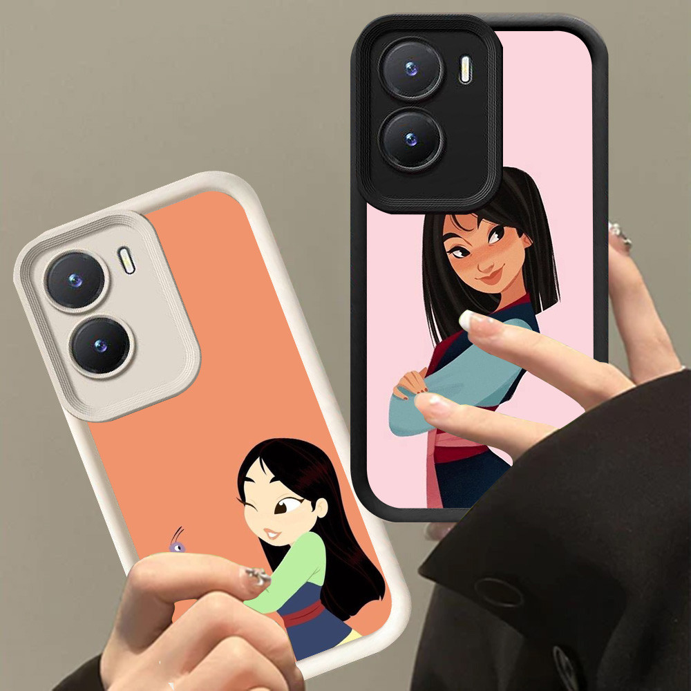 XI91 Mulan สําหรับ VIVO Y33e IQOO Z9X 13 Z9 Y75 Y83 Y01 Z10 Y73 V17 5G สีดําสีขาว