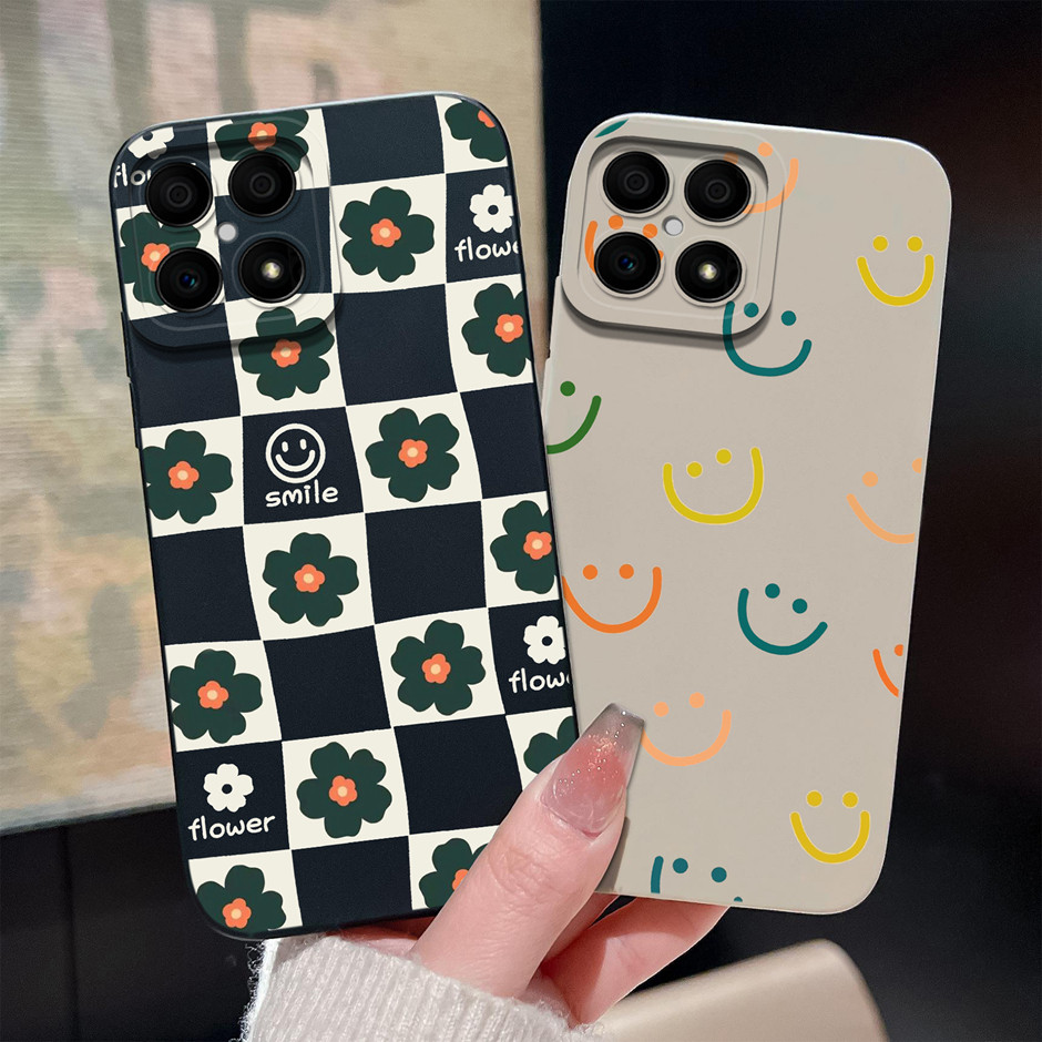 สําหรับ Honor X6 X8 X6s X8a 4G 5G น่ารักการ์ตูนยิ้ม Face ป้องกันซิลิโคนนุ่มปกหลังสําหรับ HonorX6 X8 