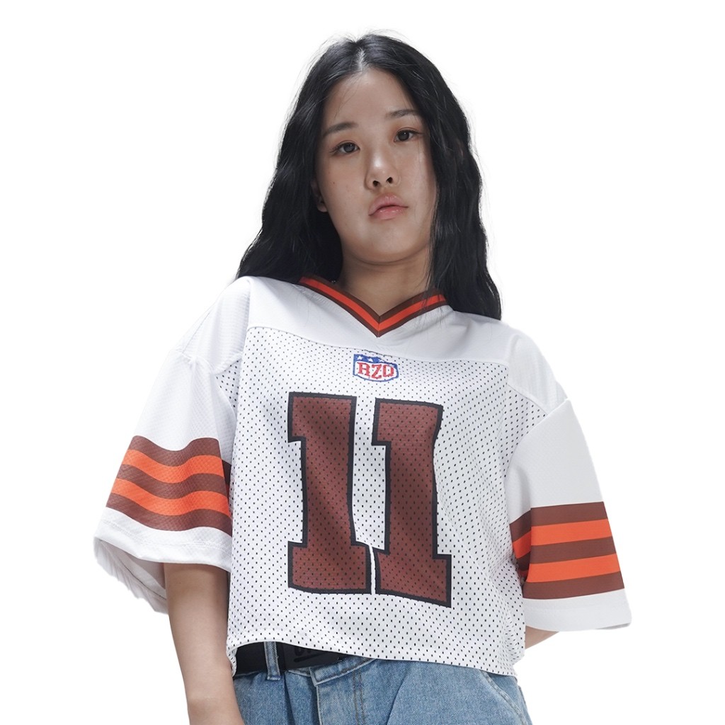 Rzq Active / Geralldton 11 / Jersey Croptop / Oversize / Y2k / Nfl / Nhl / Jersey Wanita / Music / B