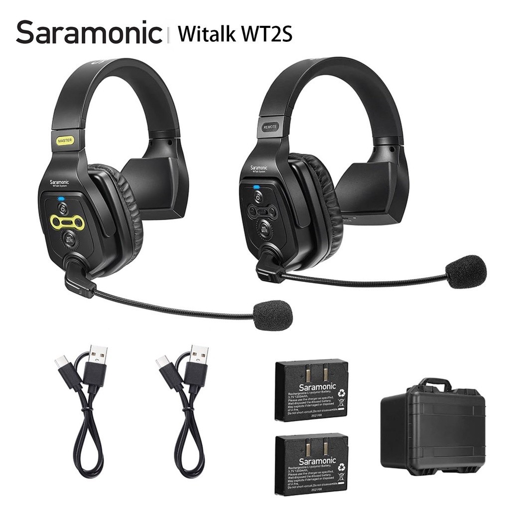 Saramonic WiTalk WT2S Full Duplex การสื่อสารชุดหูฟังไร้สายระบบ Marine Boat Duplex Intercom ชุดหูฟัง