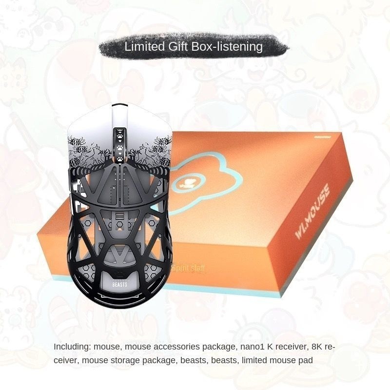 Wlmouse Beast X เมาส์แมกนีเซียมอัลลอย น้ําหนักเบา เซนเซอร์ 3395