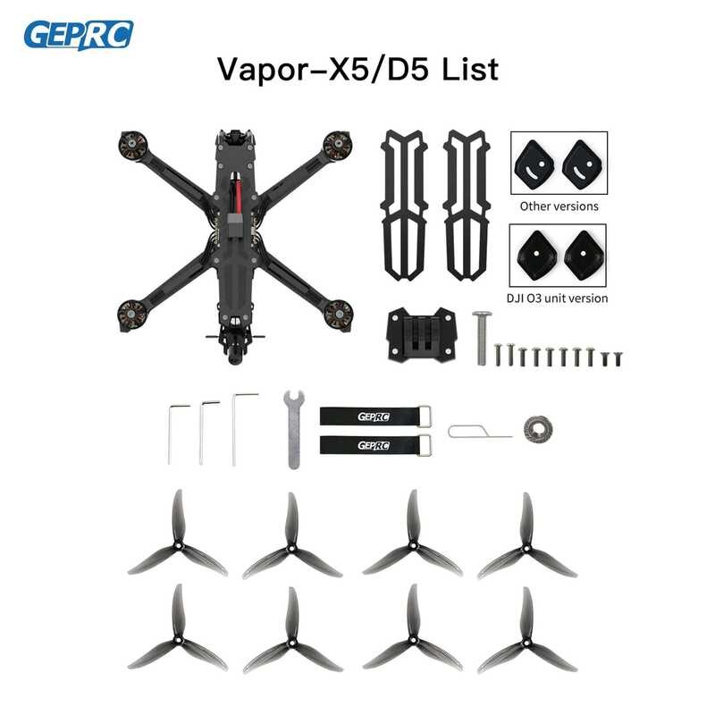 ❃ GEPRC  Vapor-D5 D6 Analog FPV 5.8G 1.6W VTX F722 V2 FC ประสิทธิภาพสูง RC Quadcopter Freestyle ❃