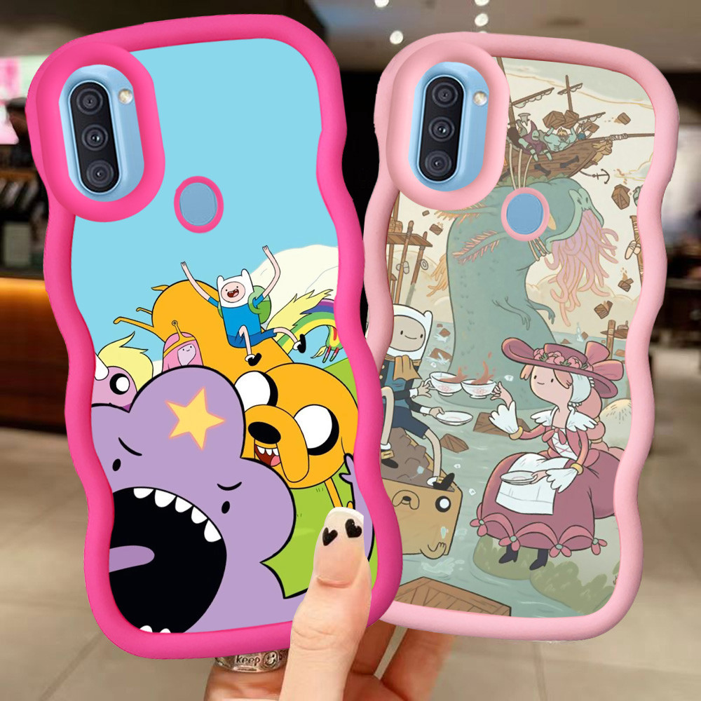 MERAH Z-4 Adventure Time Red Black Pink Casing สําหรับ Samsung Galaxy A20 M10S M20S A10S A21S M01S