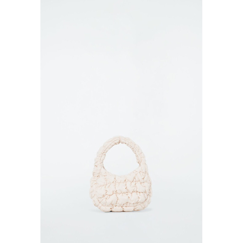 ♞(New!) COS- Quilted micro bag (beige-off white) xcv