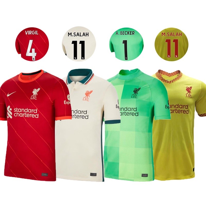 ในสต็อก 2021-2022 Liverpool Jersey Away Home 3RD LFC Football Jersey Grade: AAA เสื้อฟุตบอล/ฟุตบอลผู