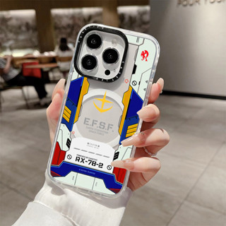 Efsf GUNDAM Blue White Mecha ไร้สายชาร์จแม่เหล็กสําหรับ IPho…