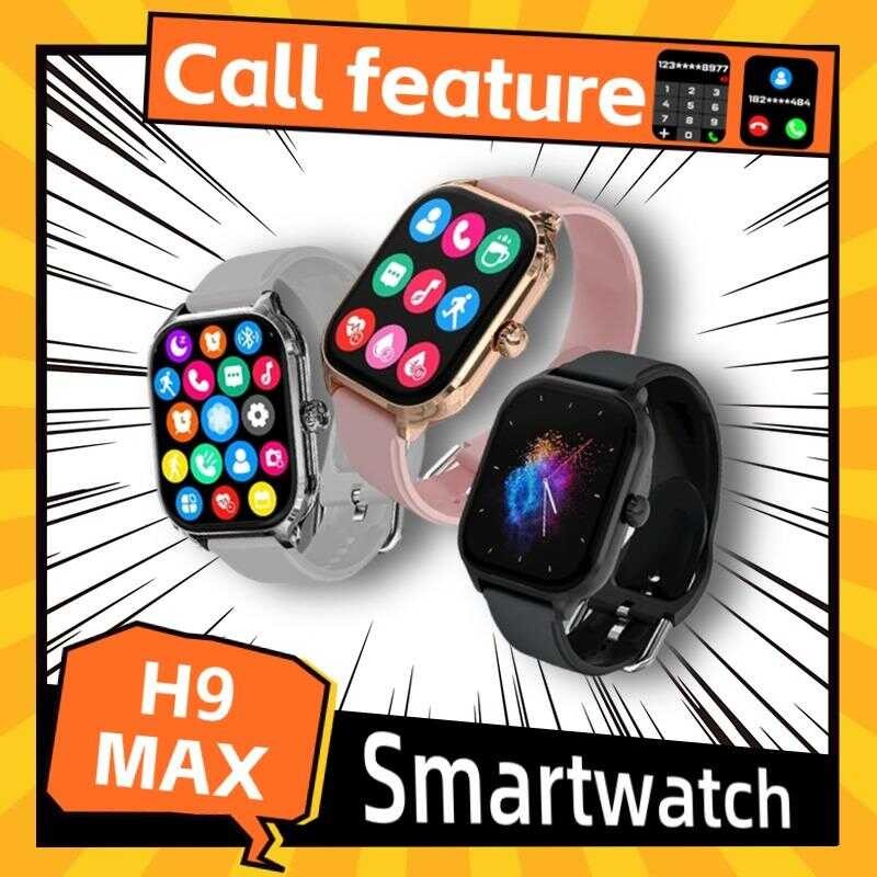 H9max สมาร์ทวอทช์ ใหม่เอี่ยมในปี 2024 รองรับการโทร หน้าจอขนาดใหญ่ Hd2