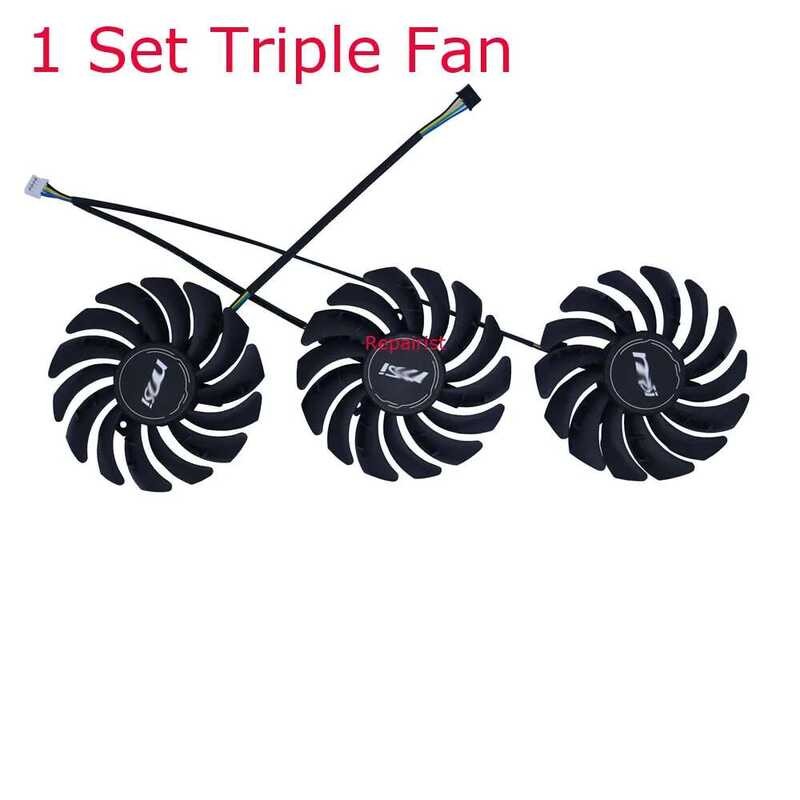 ▥ พัดลมการ์ดจอ Pld09210b12hh ตัวทำความเย็น GPU MSI 3080Ti 3070Ti 3060Ti Ventus สำหรับ Msi Rtx 3