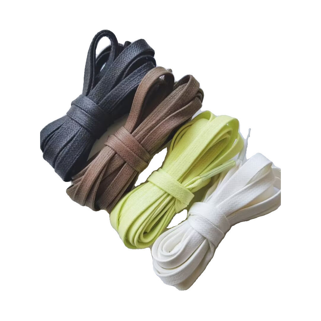 เหมาะสําหรับ Air Jordan 1 Low TS Lightning Barb 6.0 สีขาวปาล์มน้ํามันขี้ผึ้งเชือกผูกรองเท้าสีดําสีขา