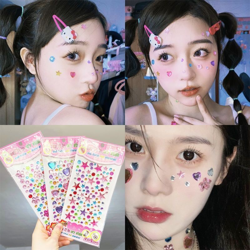 Princess Cartoon Crystal Sticker 3d Three-dimensional Gem Children's Diamond Sticker Sticker Sticke