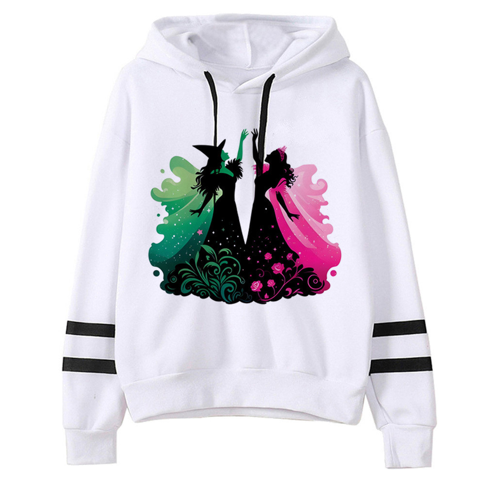 Wicked hoodie ตลก Y2K รูปแบบมังงะหรูหราหญิง hoddie การ์ตูนตลก streetwear