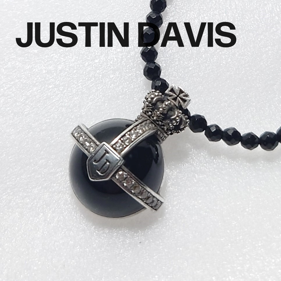 Justin Davis GLOBUS IMPERIAL SPJ340 สร้อยคอเงิน SV925 มือสอง สินค้าของแท้ [ส่งจากญี่ปุ่น]