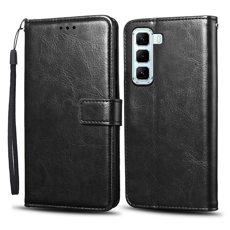 เคสโทรศัพท์แบบพลิกได้สําหรับ Infinix Hot 50 Pro Plus X6880 Case Wallet PU Leather Cover