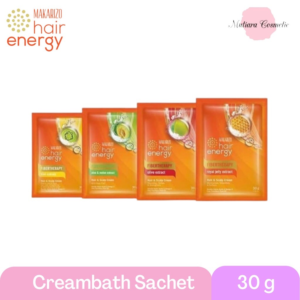 ในสต็อก Makarizo Hair Energy Creambath 30 gr