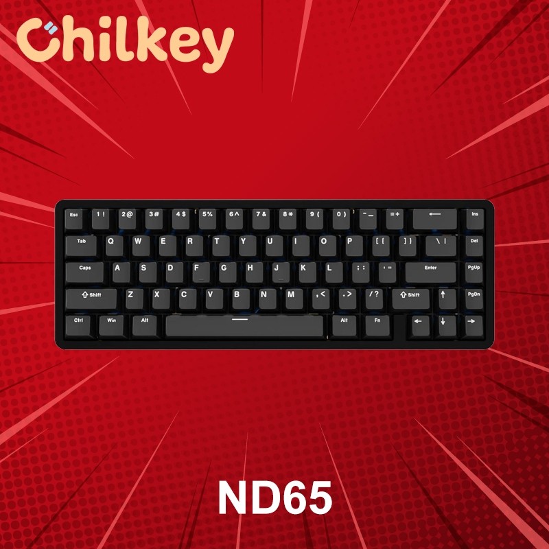 คีย์บอร์ดไร้สาย Chilkey ND65 (ภาษาอังกฤษ) ประกันศูนย์ 1 ปี