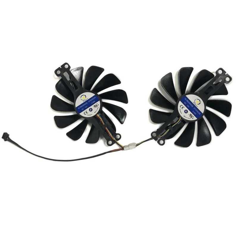 ▥ พัดลมการ์ดแสดงผล Cf1010u12s ทางเลือก2ชิ้น/เซ็ต95มม. (100มม.) สำหรับ XFX RX 6600 XT Rx6600xt S