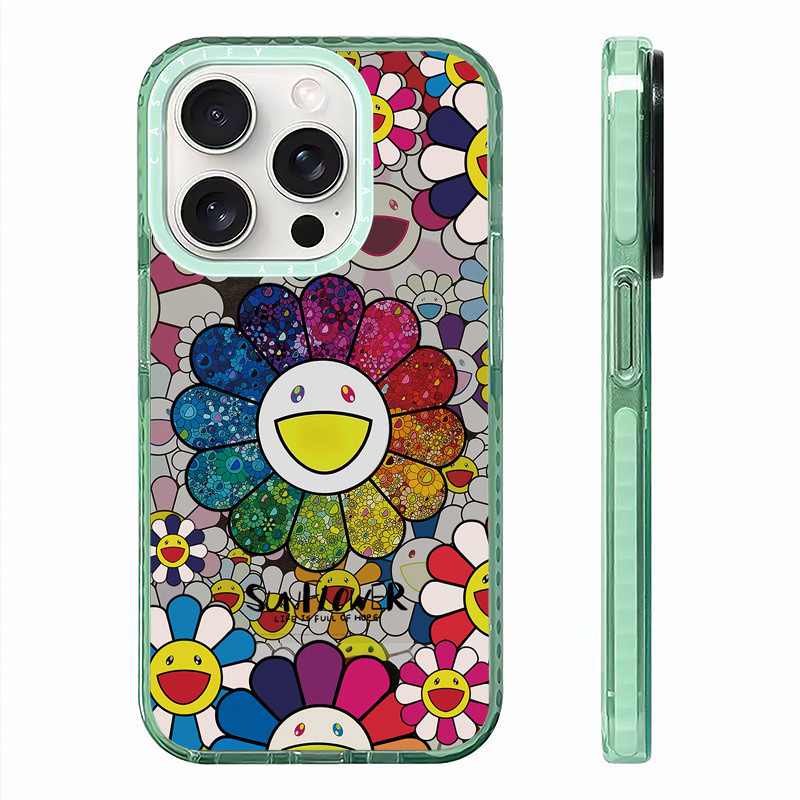 A Riot Of Colours Sunflower Case สําหรับ IPhone 11 14 15 16 Pro Max 12 13 Mini Cover X XR XS Max ซิลิโคนนุ่มกันชนใส SE 2022 6 7 8 Plus ปลอกกันกระแทก - รูปที่ 5