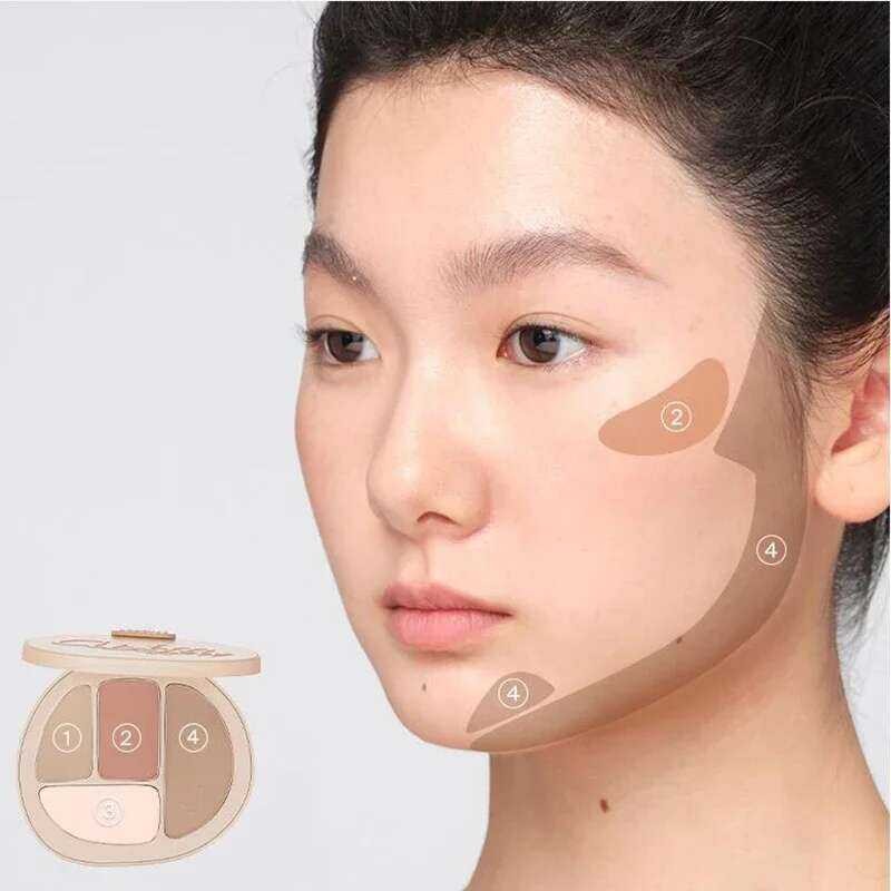 ▥ Joocyee Face Primer Base Makeup Foundation แต่งหน้าคอนซีลเลอร์ครีม Contour Palette