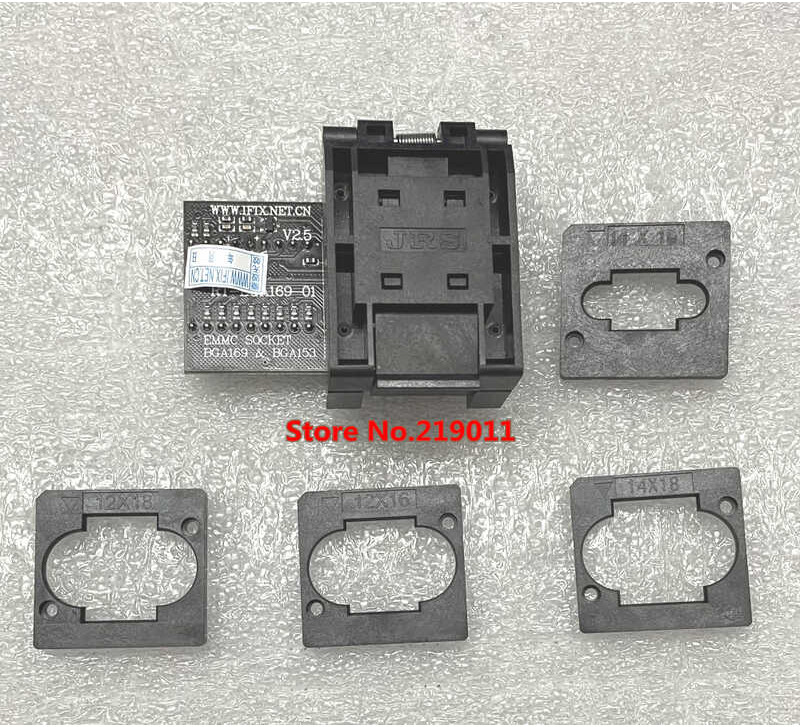 ❤ / Bga169-1 Bga169 EMMC อะแดปเตอร์ 11.5 * 13 มม. สำหรับซ็อกเก็ต Rt8
