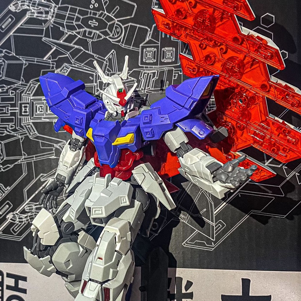 สินค้าใหม่ Jujiang JJ Moon Gundam HG 1/144 Moon Gundam Meiyueda ประกอบรุ่นมาพร้อมกับขาตั้งรูป