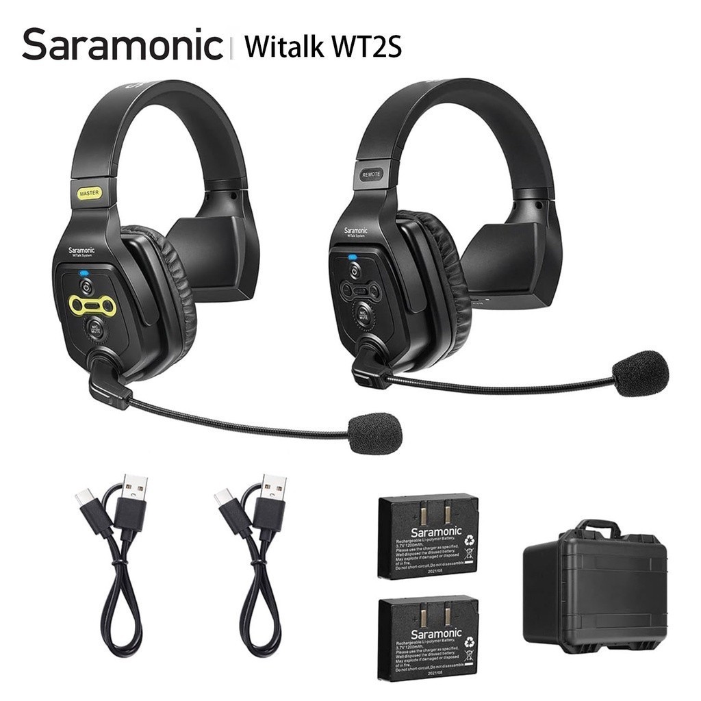 Saramonic WiTalk WT2S Full Duplex การสื่อสารชุดหูฟังไร้สายระบบ Marine Boat Duplex Intercom ชุดหูฟัง