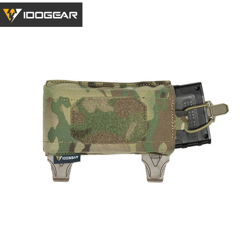 IDOGEAR ถุง Mag ยุทธศาสตร์สำหรับ 556/762 พร้อมที่ถือ Mag ด้านใน MOLLE ถุง เข็มขัดยุทธศาสตร์ 35126