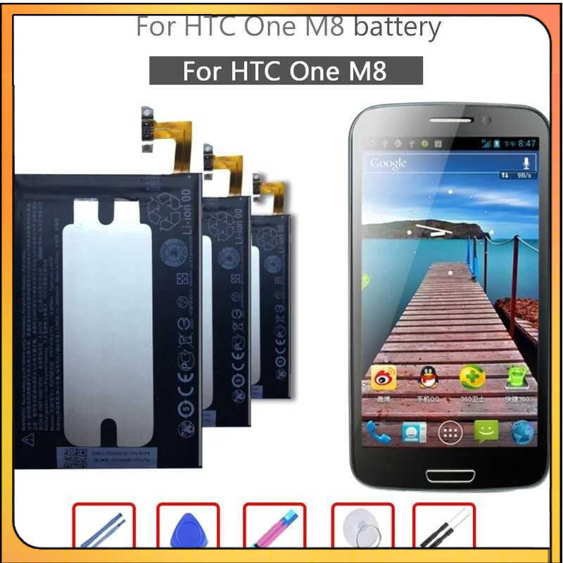 แบตเตอรี่ BOP6B100 สำหรับ HTC M8 One 2 Plus M8x M8w M8t M8d