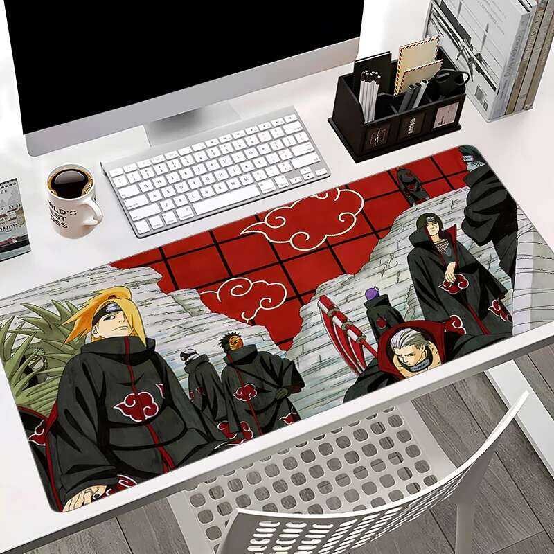แผ่นรองเมาส์สีดํา HD Custom Anti Slip Gaming ตาราง Narutos แล็ปท็อปตกแต่งพรม Gamer คีย์บอร์ด Pad 900×400 อะนิเมะขนาดใหญ่ Mousepad ราคา ถูกที่สุด ดีลบีเคเค แกลเลอรีภาพที่ 3