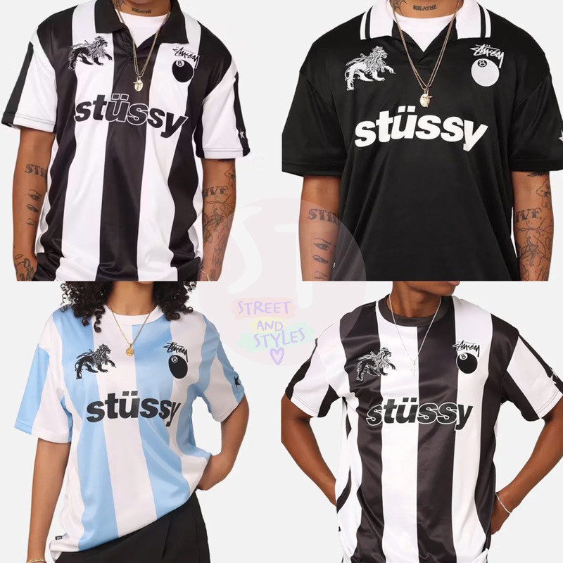 ใช้โค้ดลด30% เหลือ2,490บ.[แท้100%]เสื้อ Stussy Football Polo & T-Shirt ป้ายออสเตรเลียค