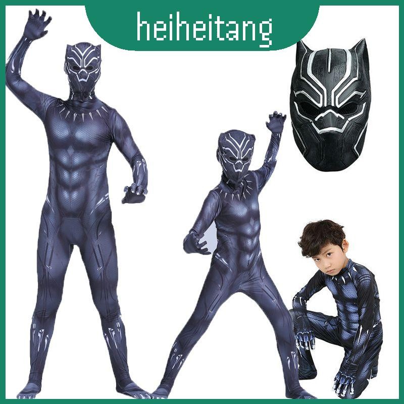 เครื่องแต่งกาย Black Panther ของแท้พร้อมคอสเพลย์ Lycra Spandex ทนทานสําหรับผ้า