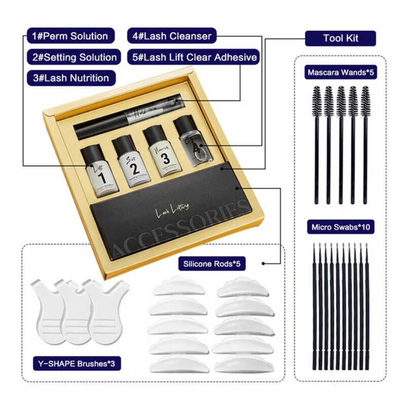▣ Gollee New Original Lifting Retention 4-6 Weeks Lift For Lash Curler Eyelash Perm Kit Treatm