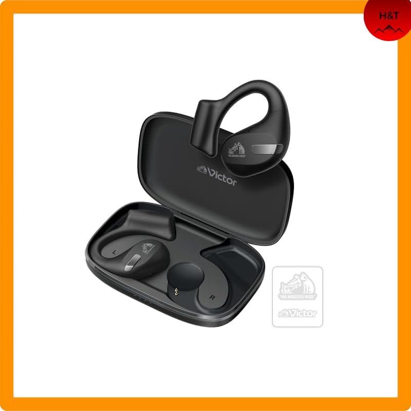 JVC Kenwood Victor HA-NP50T-BA Wireless Earphones Bluetooth Open Ear No blocking ears While listeni